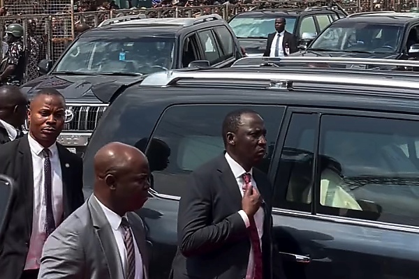 Moment Tinubu Arrived For The Coronation Of 44th Olubadan In Armored Toyota Land Cruiser 300 Series - autojosh 