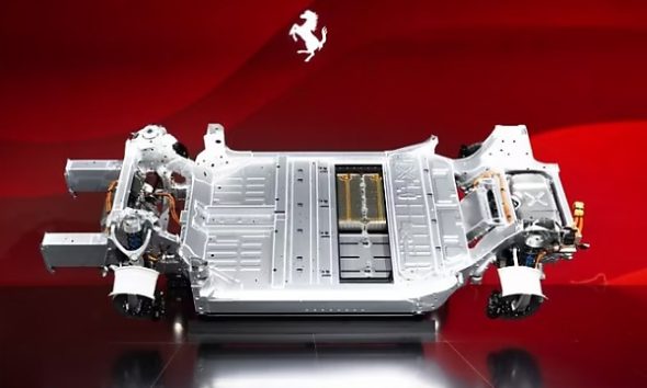 Ferrari Reveals Production-ready Chassis And Specs Of ‘Elettrica’ - Its First-ever Electric Car - autojosh