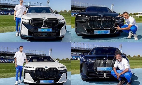 BMW Presents Official Cars To Real Madrid Football Team – See The Models Picked By Mbappe, Rudiger And Others (Photos) - autojosh