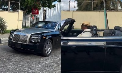 Sir Okeowo Seen Behind The Wheels Of His Open-top Rolls-Royce Phantom Drophead - autojosh