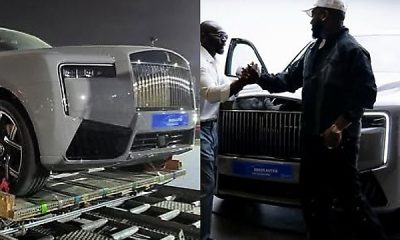 Davido’s Rolls-Royce Black Badge Cullinan Series II Arrives Nigeria Aboard Cargo Jet - autojosh