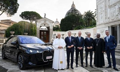 BMW Gifts Pope Leo XIV All-electric iX SUV - autojosh