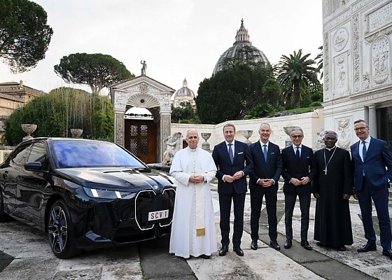BMW Gifts Pope Leo XIV All-electric iX SUV - autojosh