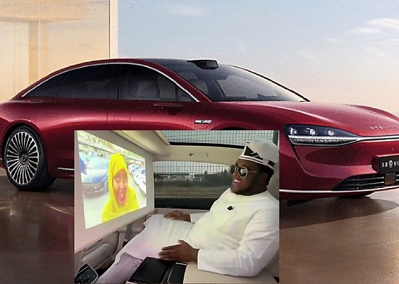 Nigerian Car Dealer Shows Off Huawei’s Stelato S9 With 32-inch Screen For Rear Seat Passengers - autojosh