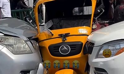 Photos : No Life Loss As Two Luxury SUVs Facing Each Other Crush Keke Marwa - autojosh