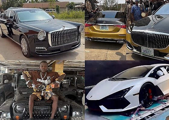Hongqi Guoli, Baba Ijebu’s Mercedes-Maybach, Davido’s Lamborghini, Portable’s Jeep, Nigerian News In January - autojosh