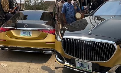 Moment Chief Adebutu ‘Baba Ijebu’ Arrived In Style At The Palace Of Oba Of Lagos In Mercedes-Maybach S-Class - autojosh
