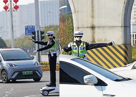 Today’s Photos : China Deploys AI-powered Traffic Robots That Directs Traffic, Checks Violations - autojosh