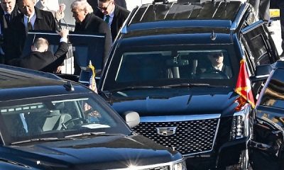 Donald Trump’s Brand New Stretched Armored Cadillac Escalade Steals The Spotlight In Switzerland - autojosh