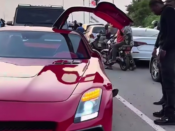 Son Of Ghanaian Businessman, Freedom, Rode In Customized Rezvani Tank To Welcome IShowSpeed - autojosh
