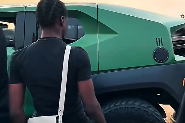 Son Of Ghanaian Businessman, Freedom, Rode In Customized Rezvani Tank To Welcome IShowSpeed - autojosh