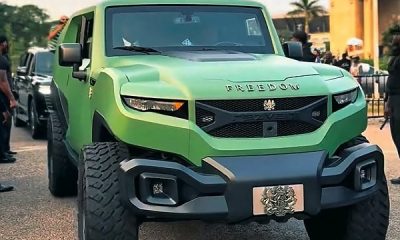 Son Of Ghanaian Businessman, Freedom, Rode In Customized Rezvani Tank To Welcome IShowSpeed - autojosh