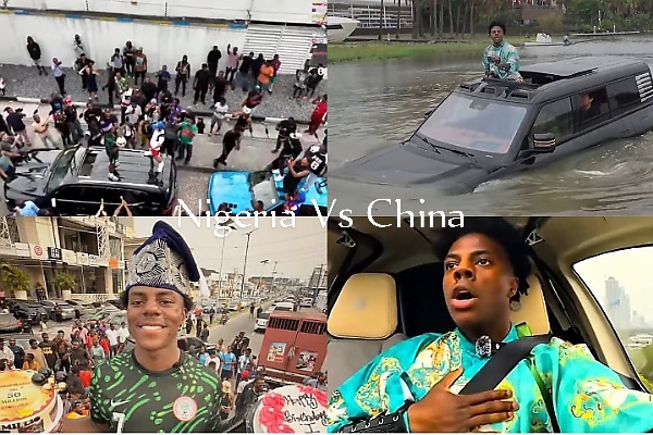 IShowSpeed Showcased African Culture During Nigerian Tour, Rode In Flying Cars And EVs During His China Visit - autojosh