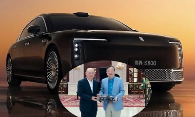 JAC Chairman Present Maextro S800 Model To Huawei CEO To Celebrate Success Of Their ‘Maybach Rival’ In China - autojosh