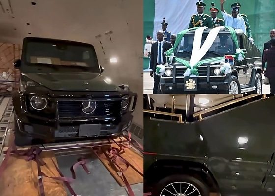 Brand New Mercedes-Benz G-Class ‘Parade Car’ Spotted Inside A Cargo Plane Reportedly Enroute For Nigeria - autojosh