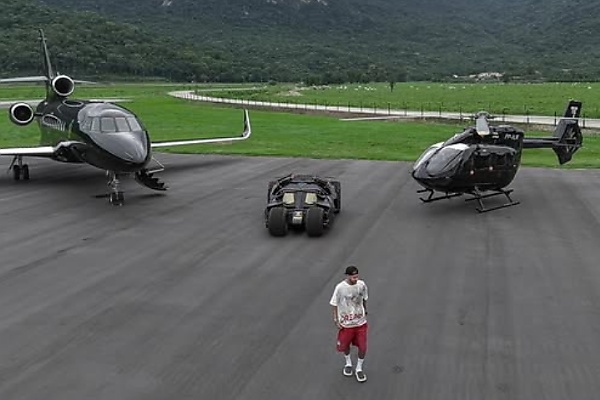 Batman Fan, Neymar Junior, Shows Off His New $1.5 Million Batmobile, Helicopter And Private Jet - autojosh