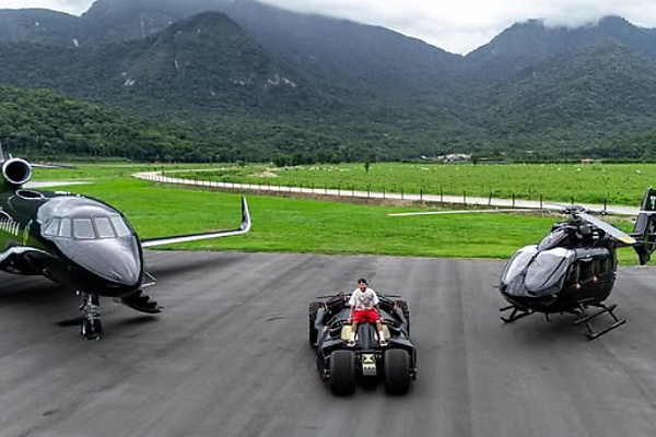 Batman Fan, Neymar Junior, Shows Off His New $1.5 Million Batmobile, Helicopter And Private Jet - autojosh