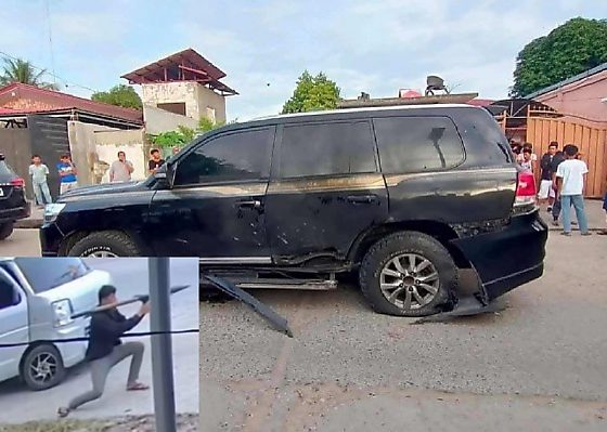 Philippines Mayor Escaped Unhurt After Attackers Launched A Rocket At His Armored Toyota Land Cruiser SUV - autojosh