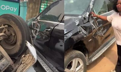 Woman Demands For Another Mercedes GLE After An Overturned Tanker Damaged Her SUV In Ibadan - autojosh