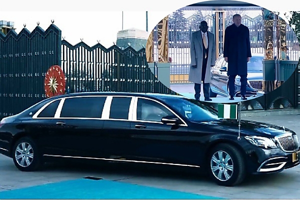 Tinubu Transported In Armored Mercedes-Maybach S650 Pullman Guard limousine In Turkey - autojosh