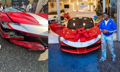 Popular Forex Trader Crashes Ferrari SF90 In Lagos, Two Month After Splashing N1.5b Billion On The Supercar - autojosh