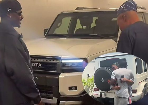 Asake Surprises Dad With Toyota Prado Worth N130m, Days After Gifting Mum A Mercedes G-Wagon - autojosh