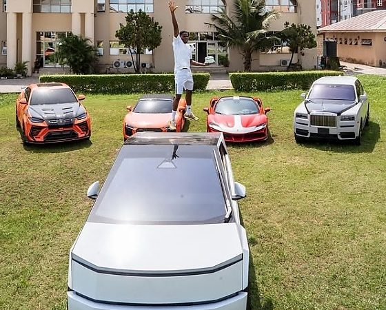 Rolls-Royce Cullinan, Ferrari SF90 On Display As Habby Forex Flaunts His Car Collection To Mark His Birthday - autojosh