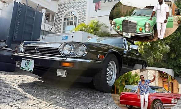 Vintage Car Collector And Actor, Kunle Afolayan, Shows Off His 1990s Jaguar XJS - autojosh