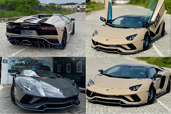 Davido’s Lamborghini Aventador Gets New Wrap With Customized “001” Decal, “Omo Baba Olowo” Painting - autojosh