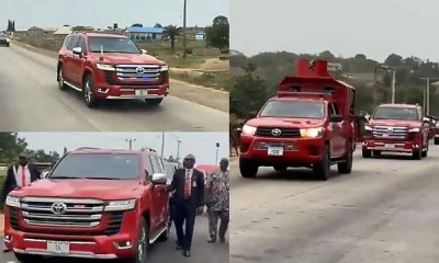 Federal Fire Service Boss Arrives Kogi In Grand Convoy Of Red Vehicles, Spark Online Reactions - autojosh