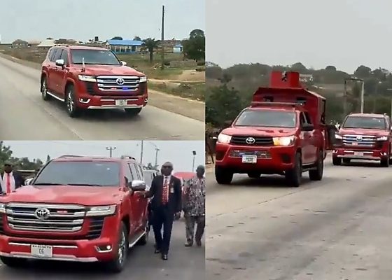 Federal Fire Service Boss Arrives Kogi In Grand Convoy Of Red Vehicles, Spark Online Reactions - autojosh