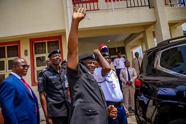 “NPF 01” : Moment IGP Arrived For His Historic Visit To NSCDC HQ In An Armored Toyota Land Cruiser 300 SUV - autojosh