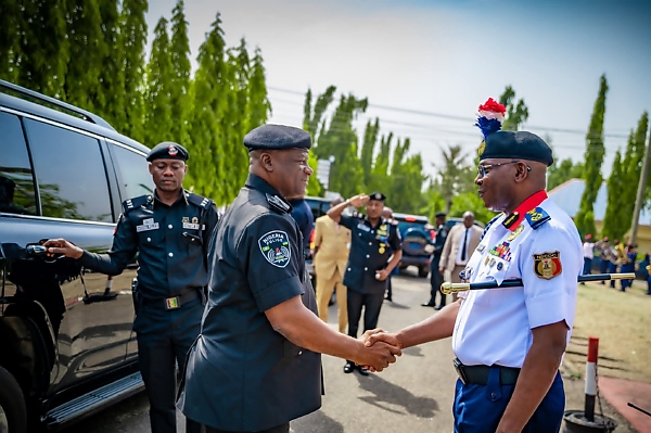 “NPF 01” : Moment IGP Arrived For His Historic Visit To NSCDC HQ In An Armored Toyota Land Cruiser 300 SUV - autojosh