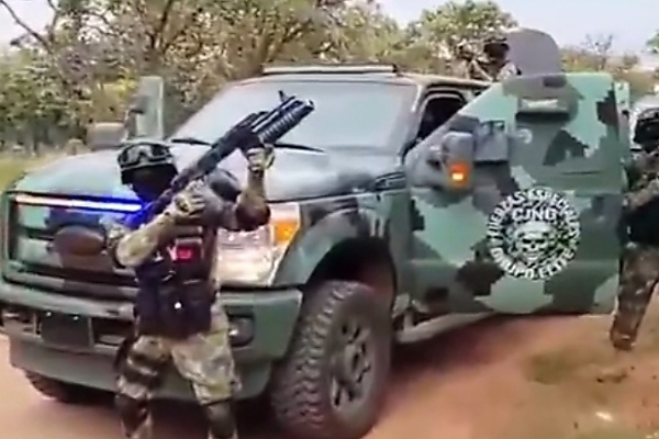 Mexico Drug Cartel Shows Off Customized Armored Monster Trucks Based On Ford F-250 - autojosh 