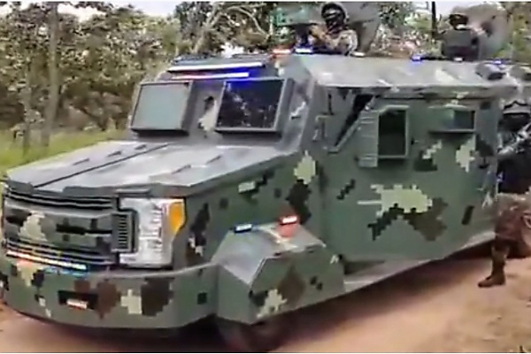 Mexico Drug Cartel Shows Off Customized Armored Monster Trucks Based On Ford F-250 - autojosh