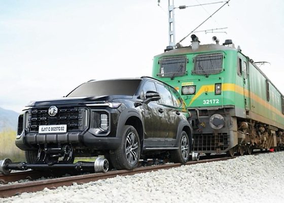 MG Majestor Sets New Guinness World Record Title For The “Heaviest Train Pulled By A SUV On Rail” - autojosh