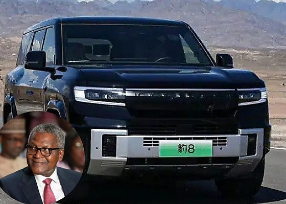 Africa Richest Person, Aliko Dangote, Spotted With His Latest Car, A Chinese-made Leopard 8 (Bao 8) SUV - autojosh