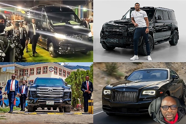 Tinubu’s Armored Mercedes Sprinter, AJ’s Widetrack Defender, IGP’s Armored Land Cruiser, Fayose’s Rolls-Royce, Nigerian News In April - autojosh