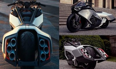 BMW’s New Vision K18 Is A Jet-inspired Bike With Six Intakes, Six Tailpipes And Six Headlights - autojosh