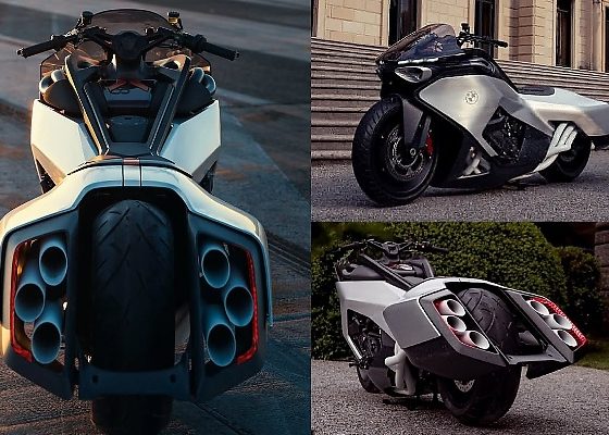 BMW’s New Vision K18 Is A Jet-inspired Bike With Six Intakes, Six Tailpipes And Six Headlights - autojosh