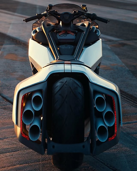 BMW’s New Vision K18 Is A Jet-inspired Bike With Six Intakes, Six Tailpipes And Six Headlights - autojosh 