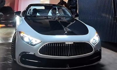 Davido Takes Delivery Of His Open-top Mercedes‑Maybach SL 680 “White Ambience” - autojosh
