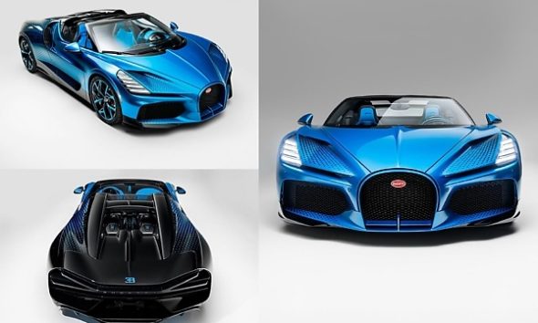 Dragonfly-inspired Bugatti W16 Mistral ‘Fly Bug’ Wears A Paint That Shifts Between Blue And Turquoise -autojosh