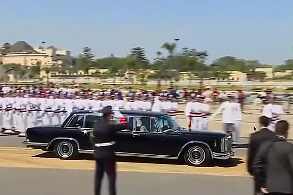 King of Morocco Pulls Up For Eid Prayers In His Open-top Vintage Mercedes-Benz 600 Pullman Landaulet - autojosh 
