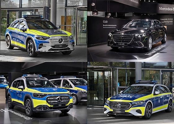 Mercedes-Benz Displays Armored S 680 Guard 4MATIC, Electric GLB And GLC Police Cars At 2026 GPEC - autojosh