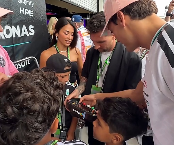 Kimi Powered Mercedes-AMG Petronas F1 Team To Victory After Messi Sat Inside His F1 Car - autojosh 
