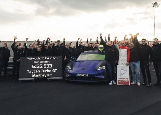 Porsche Taycan Turbo GT with Manthey Kit Shatters Xiaomi SU7 Ultra’s ‘Electric Executive Car’ Lap Record At Nürburgring - autojosh