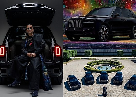 Rolls-Royce Black Badge Cullinan by Cyril Kongo Has A Cabin Hand-painted By World-renowned Artist - autojosh