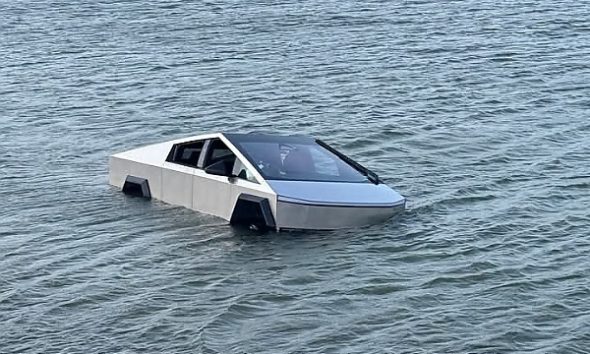 Texas Man, 70, Arrested After Driving A Tesla Cybertruck Into A Lake To Test Its “Wade Mode” Feature - autojosh