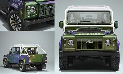 Four Remastered Defenders Get Color-Changing Finish That Flip Between Green, Purple And Gold - autojosh